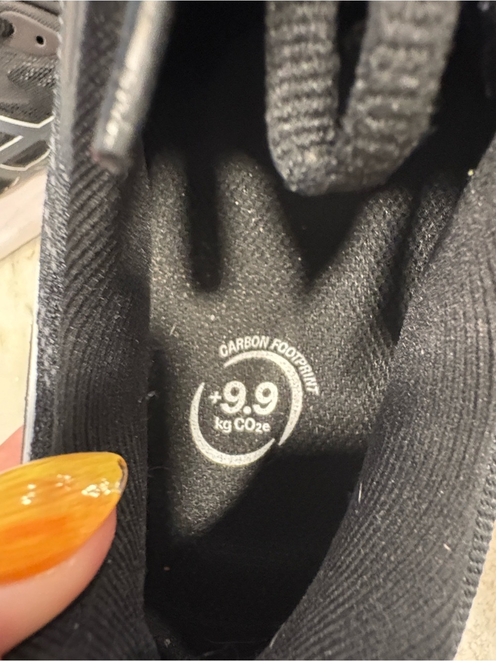 Asics Black and White Women's Running Shoes - Picture 11 of 14